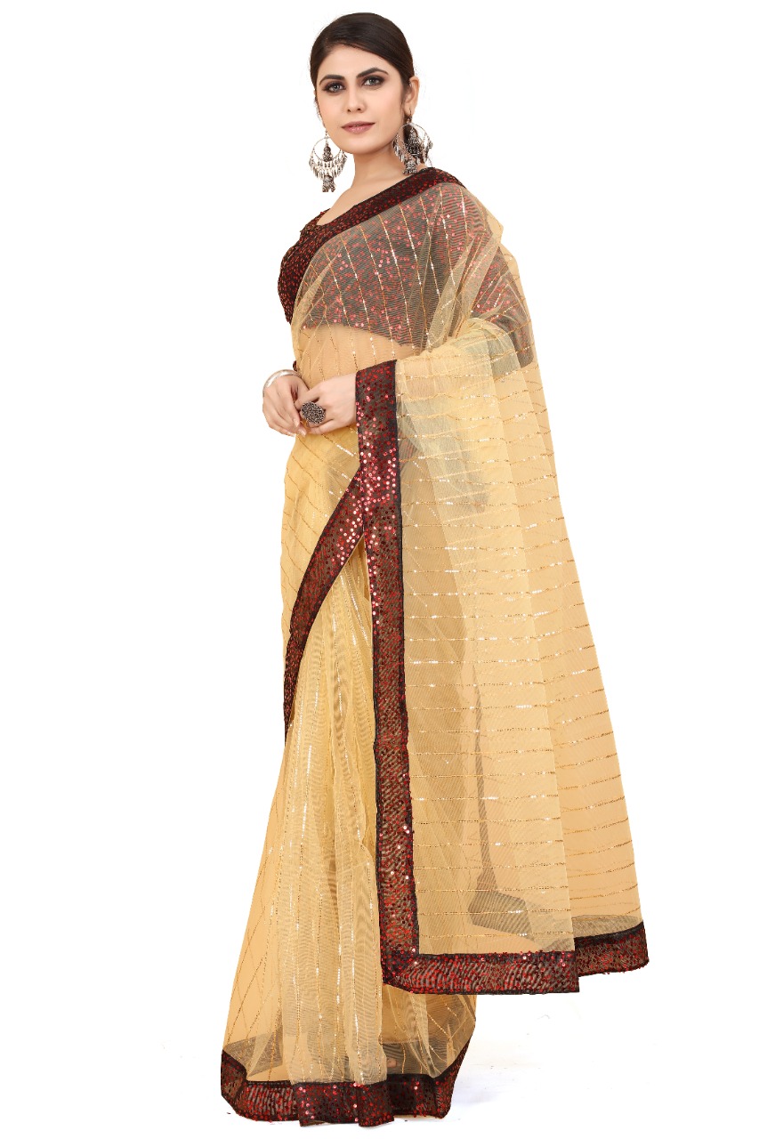 Vanshaft Woven Cotton Saree For With Blouse 